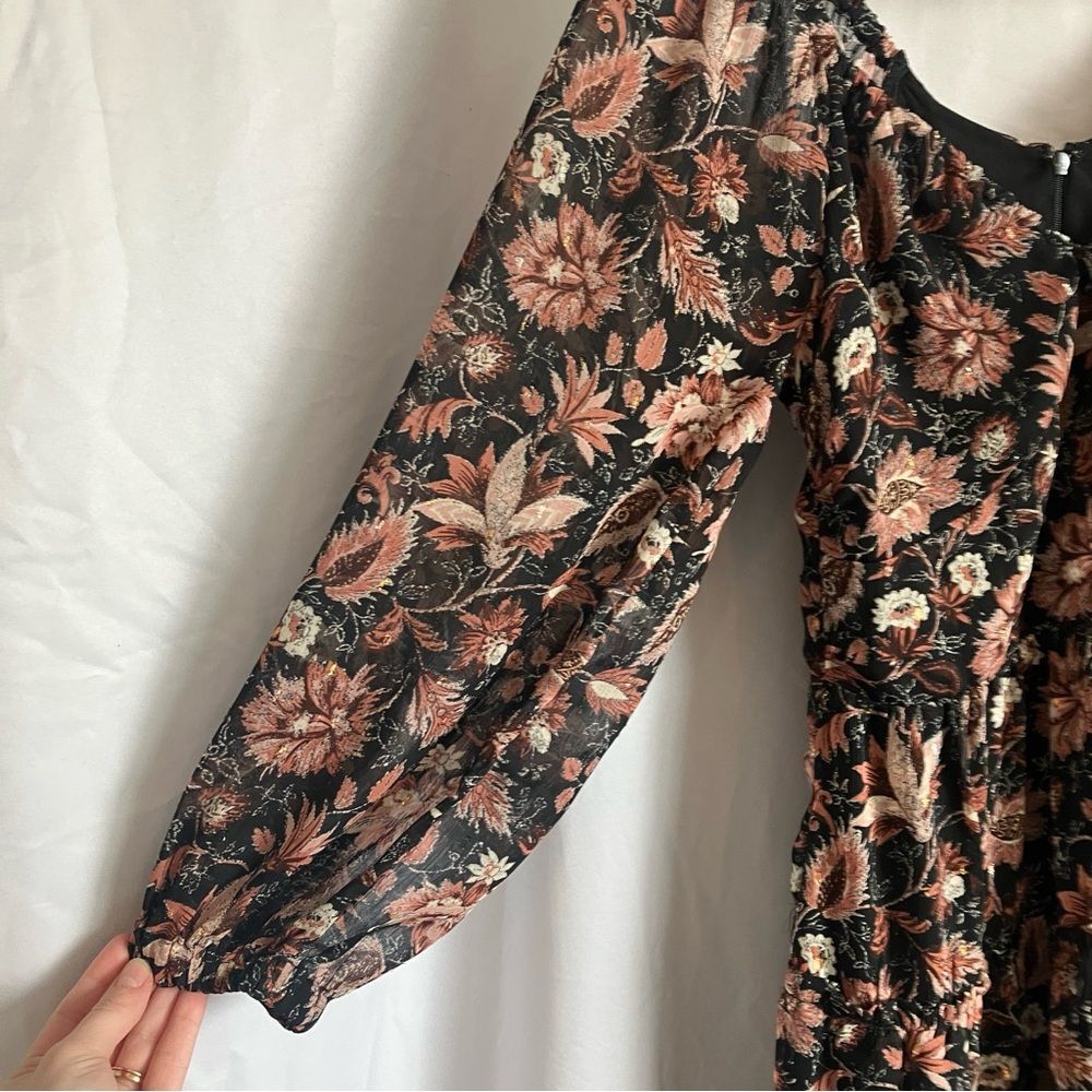 Madewell Amalia Tiered Floral Mini Dress XS - Picture 6 of 9